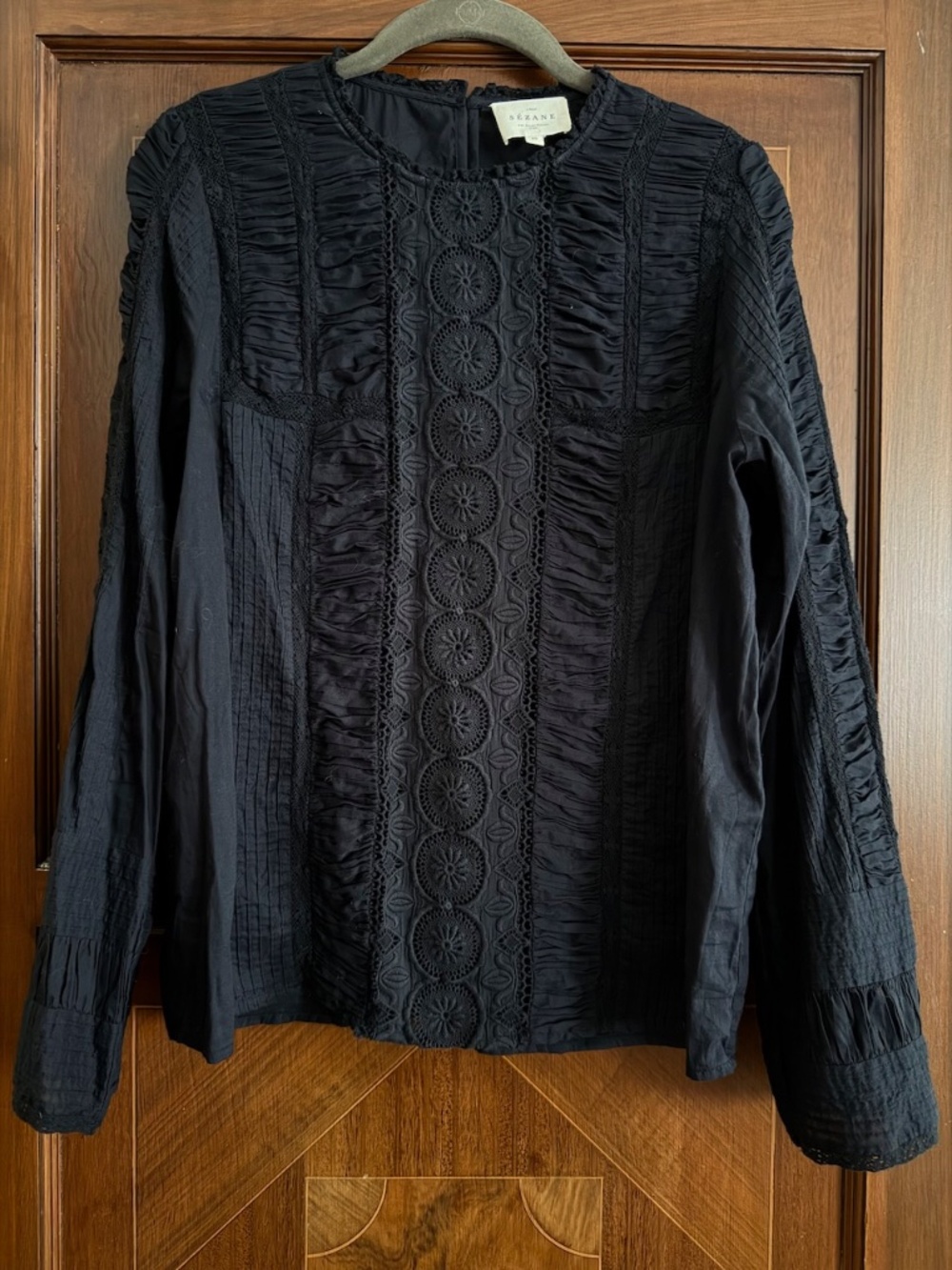 Sezane Bamba Black Shirt size 40